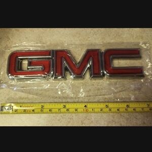 GMC adhesive back badge emblem